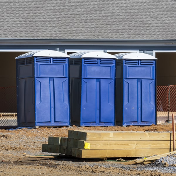 is there a specific order in which to place multiple porta potties in Silver Lake North Carolina